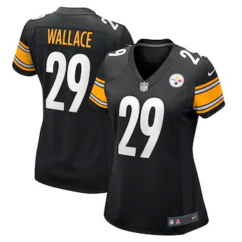 womens nike levi wallace black pittsburgh steelers game pla